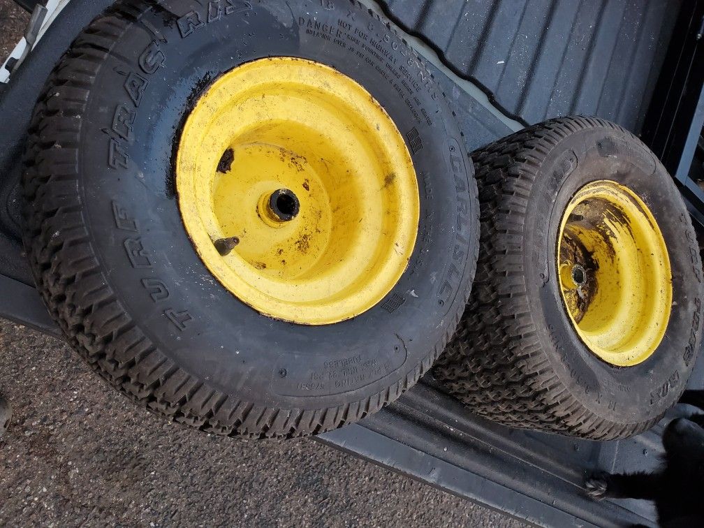 Rear Tires Off John Deer 