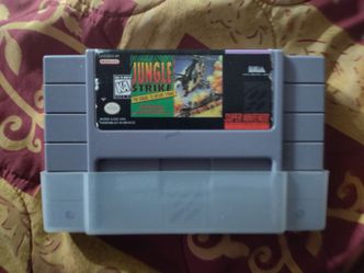 Jungle Strike SNES Cartridge
