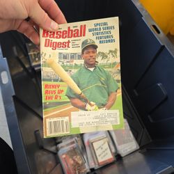 1990 Rickey Henderson Baseball Digest 