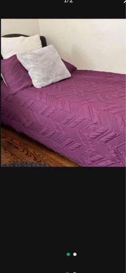 Girls Twin Quilt Bedding With 2 Pillow Cases
