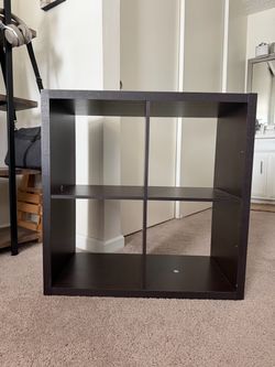 Dark Brown 2x2 Shelf Organizer 30” x 30”