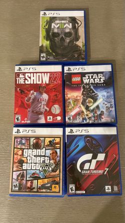 PS5 Game Bundle: Call of Duty Modern Warfare II, Gran Turismo 7, LEGO Star Wars, GTA V, MLB The Show 22