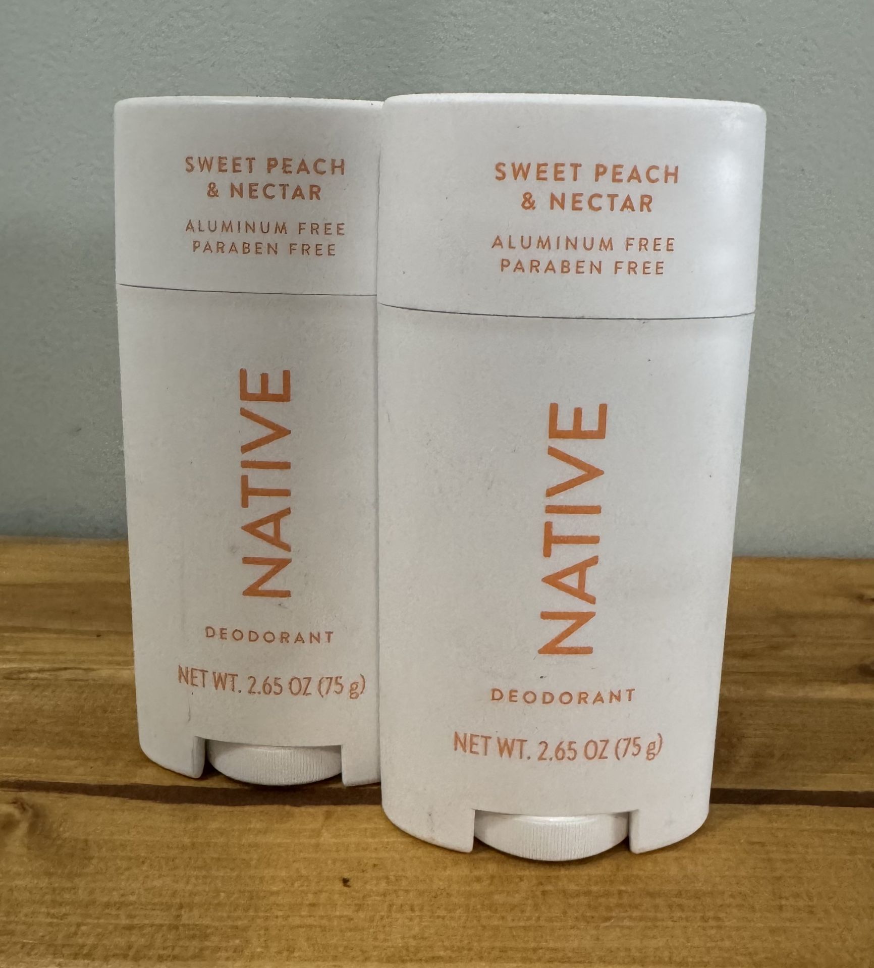 Native Sweet Peach & Nectar Deodorant 2ct