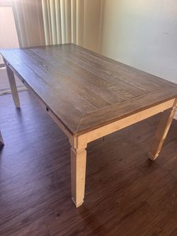 Farmhouse Wood Dining Table