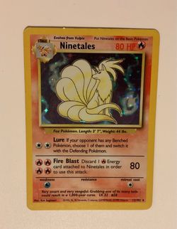 Ninetales Holo Rare Pokémon Card Base Set 12/102