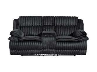 Goodland Black Double Reclining Loveseat