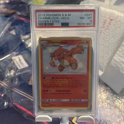 2019 Shiny Charmeleon holo  Pokémon Hidden Fates PSA 8
