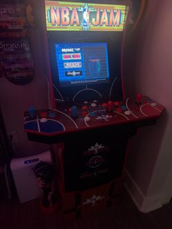 Arcade1Up NBA Jam Home Arcade Cabinet with riser