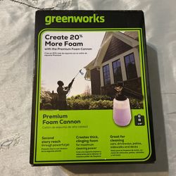 New Greenworks Premium Foam Cannon