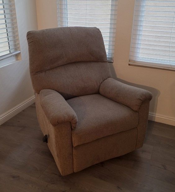 Nerviano Mocha Beige Manual Wallaway Recliner