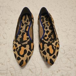 Rothy's Size 12 Big Cat Print Pointed Flats