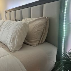 Wooden Bed And Dresser