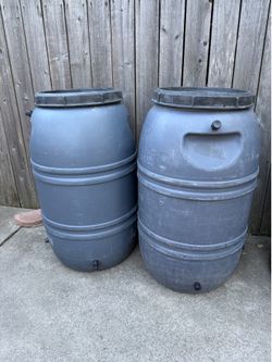 Two Rain Barrels