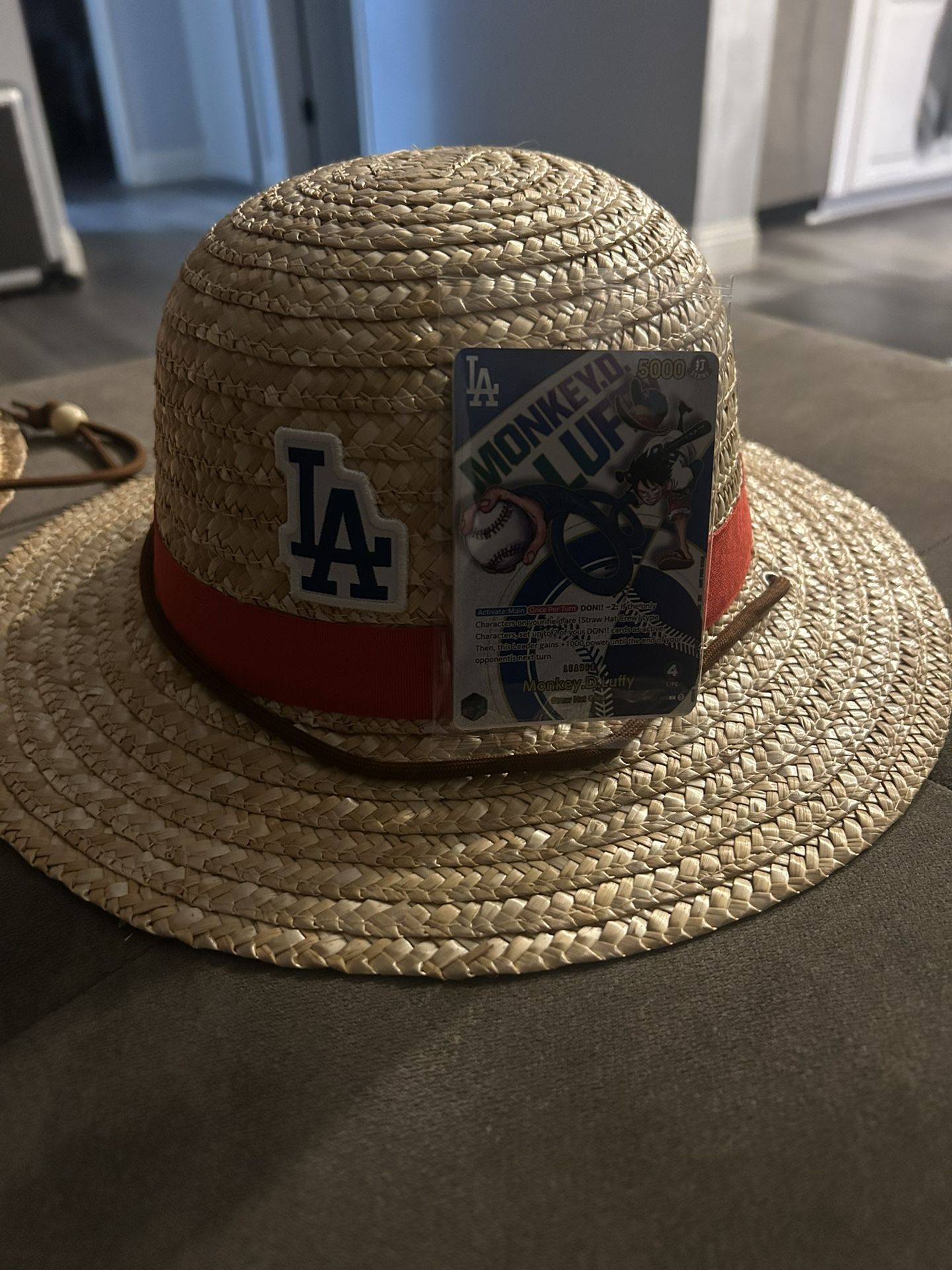 One Piece Hat And Card Combo Dodgers