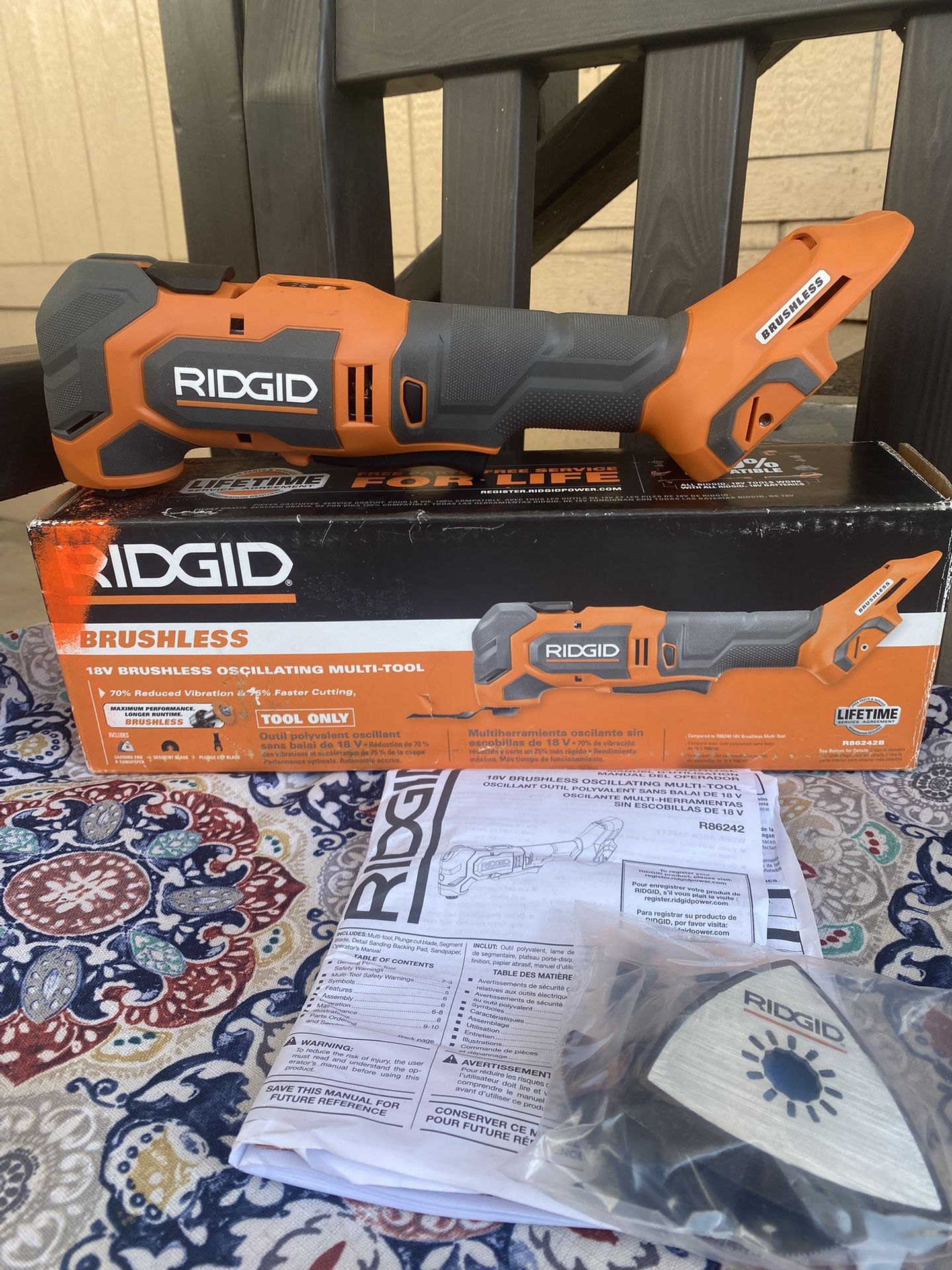 Ridgid 18 V Brushless Cordless Multi Tool TOOL ONLY