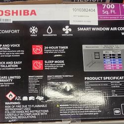 Toshiba 700 Sq. Ft. Air Conditioner Unit 14,500 BTU