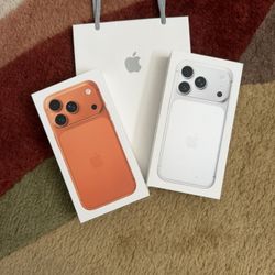 iPhone 17 Pro Unlocked 256GB Cosmic Orange Silver Brand New