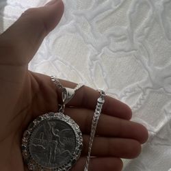 mexican silver coin 999 year 1985 with chain 