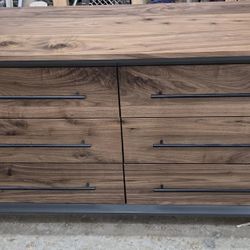 60" X 30t X 17d Handcrafted Modern Industrial 6 Drawer Dressers  