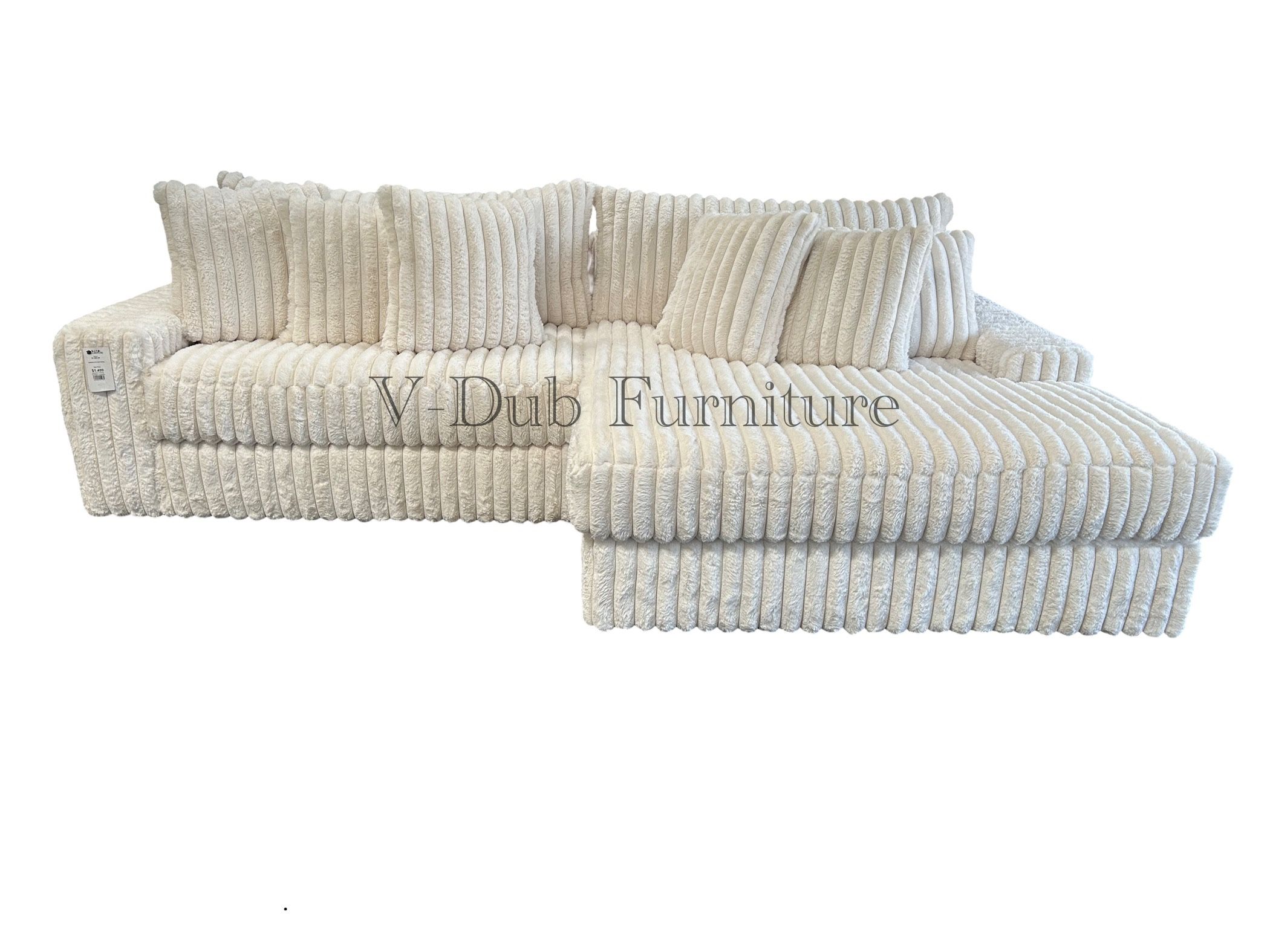 Cream Beige Off White Oversized Sectional