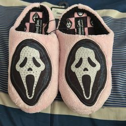 Ghost Face Slippers Small/Medium