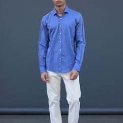 Long Sleeve Dress Shirt – Italian Cotton Modern Business Casual