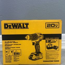 Dewalt 20v 1/2” Brushless Drill Driver Kit