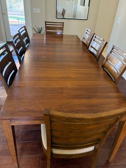 Thomasville dining room, table and chairs