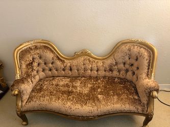 3 piece golden sofa set