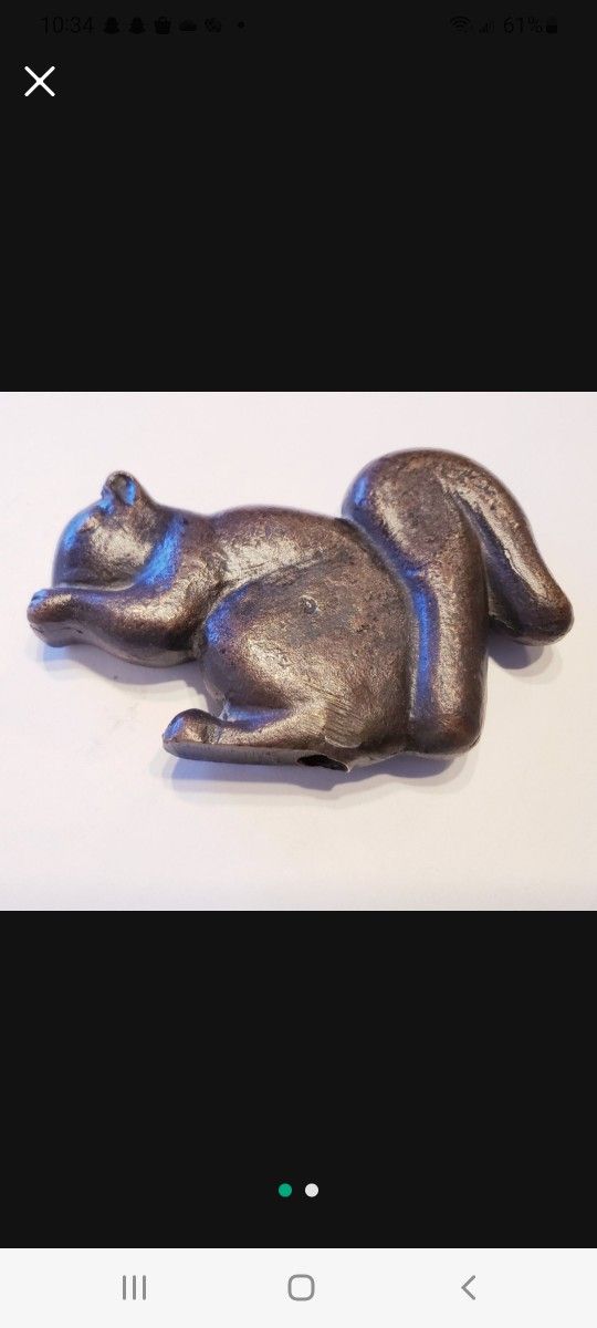 Squirrel Finial/ Paperweight Nature Core