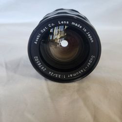 Asahi PENTAX Super Takumar 24mm F/3.5 MF Wide Angle Lens M42 and Metal  Hood