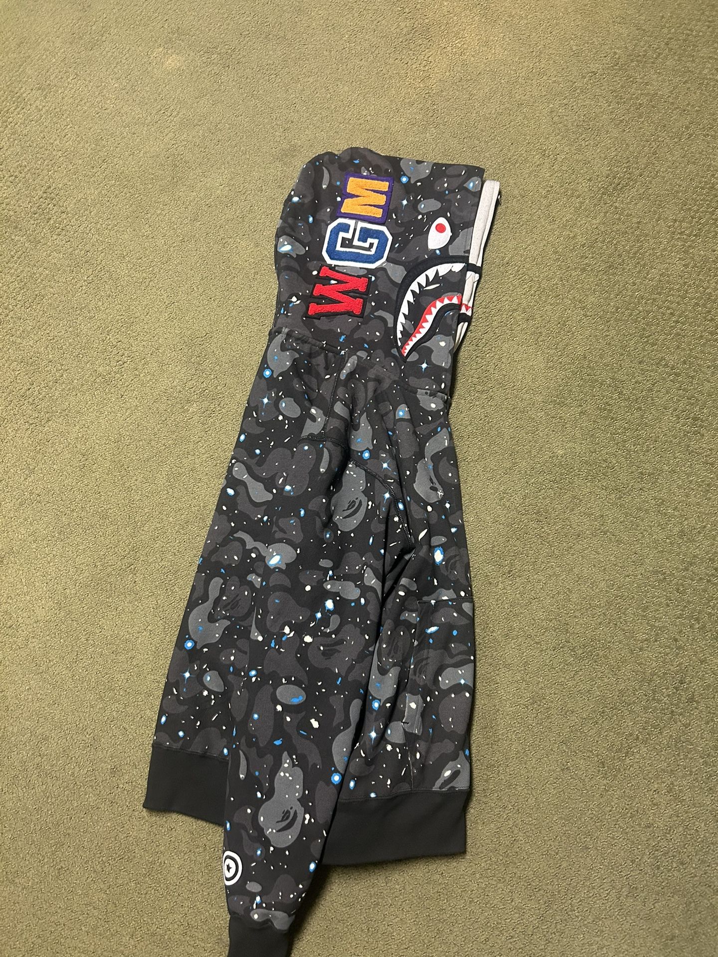 Bape Space Camo double Zip Size L