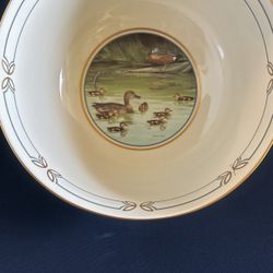 Rare Pickard China Ducks Unlimited Maynard Reece Waterfowl Bowl Historical 
