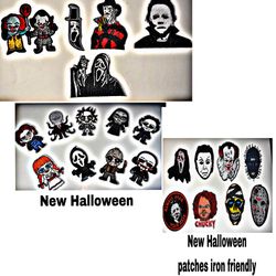 New Horror Halloween Patches Iron Friendly