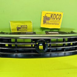2019-2021 Volkswagen Jetta Front Grille OEM 17A853653E Chrome Black with Emblem Holder