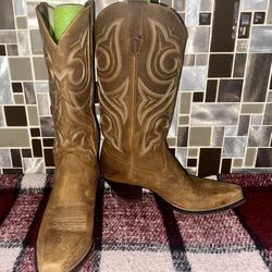 Women's Durango Crush 13" Western Boots 10M Square Toe Design Brown RD3514