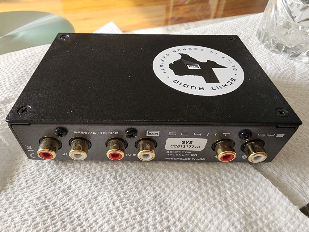 Schiit SYS Passive Preamp Volume Control and 2-Input Switch (Black