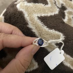 Real 925 Sterling Silver Wedding Ring Size 6