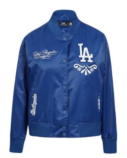 MLB LOS ANGELES DODGERS SUGAR SKULL WOMEN'S SATIN JACKET