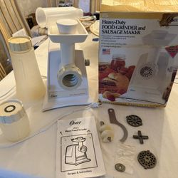 Oster Heavy-Duty Meat Grinder And Sausage Maker