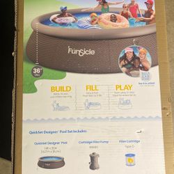 Swimming Pool 14 Ft x  36inch, Filter & Cartridge 