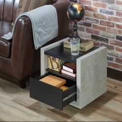 2x Shelf Side Table 18 In