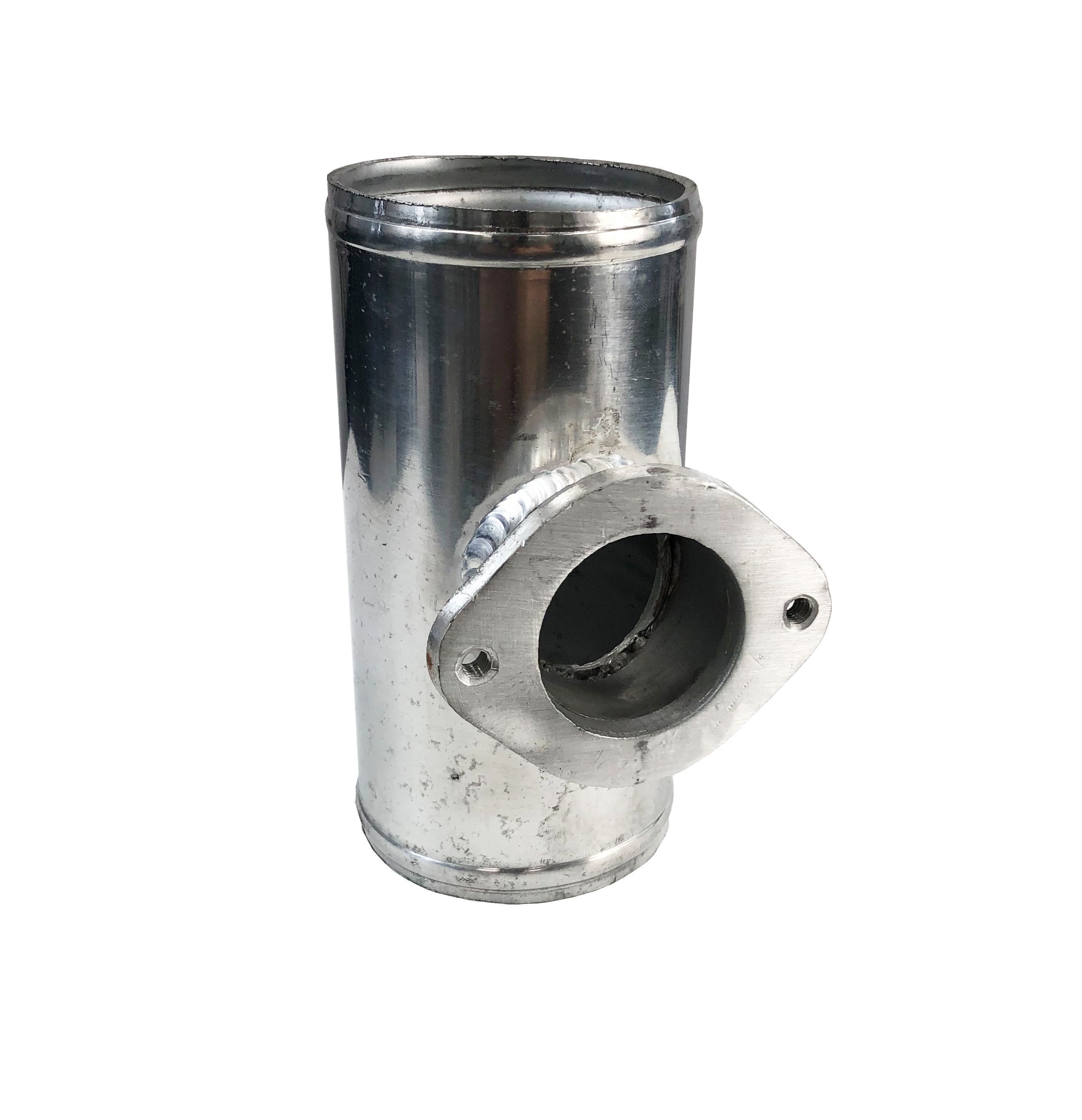 3" O.D.Aluminum Adapter with Type RS Flange 6" Length Piping (BOV GD FLANGE 300-polished
