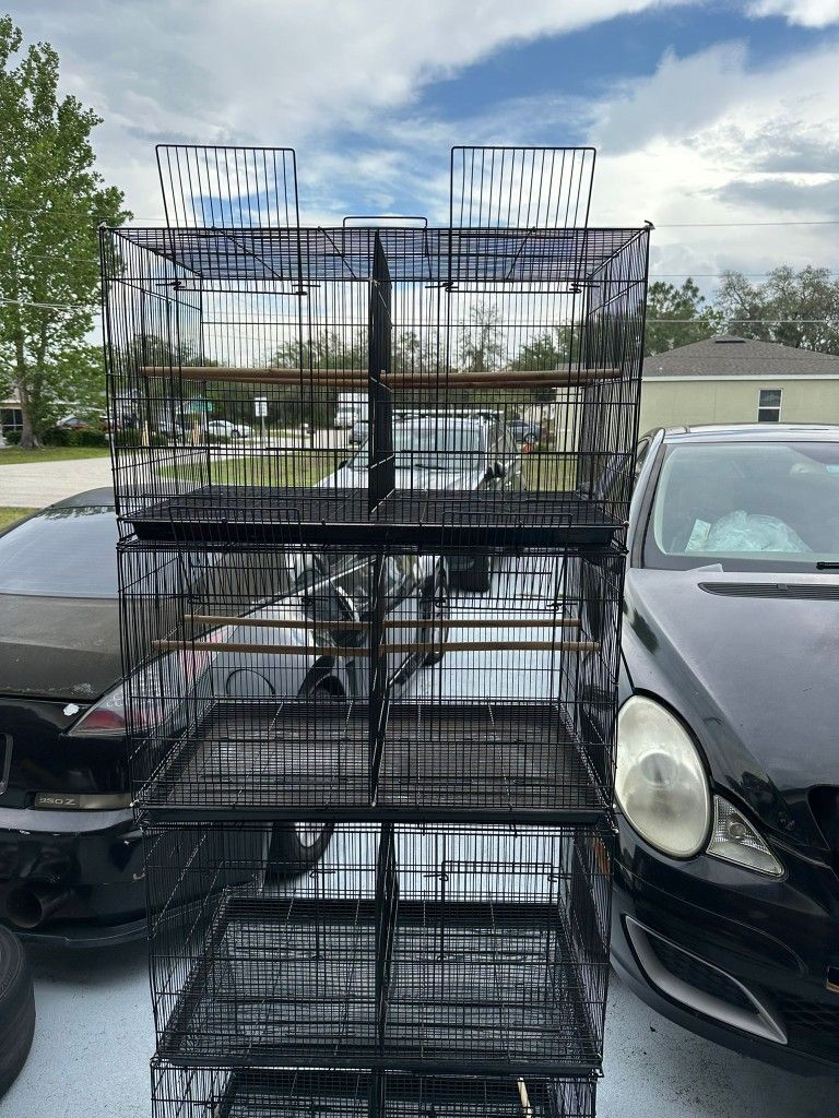 4 Double Breeder Divideable Cages