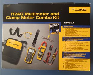 Fluke 116/323 HVAC Multimeter and Clamp Meter Combo Kit