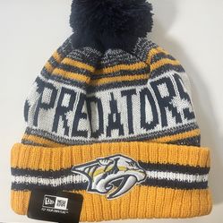 Nashville Predators Beanie, White, Blue, Yellow/gold , NHL, NWT