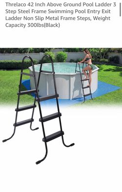 Pool ladder above ground