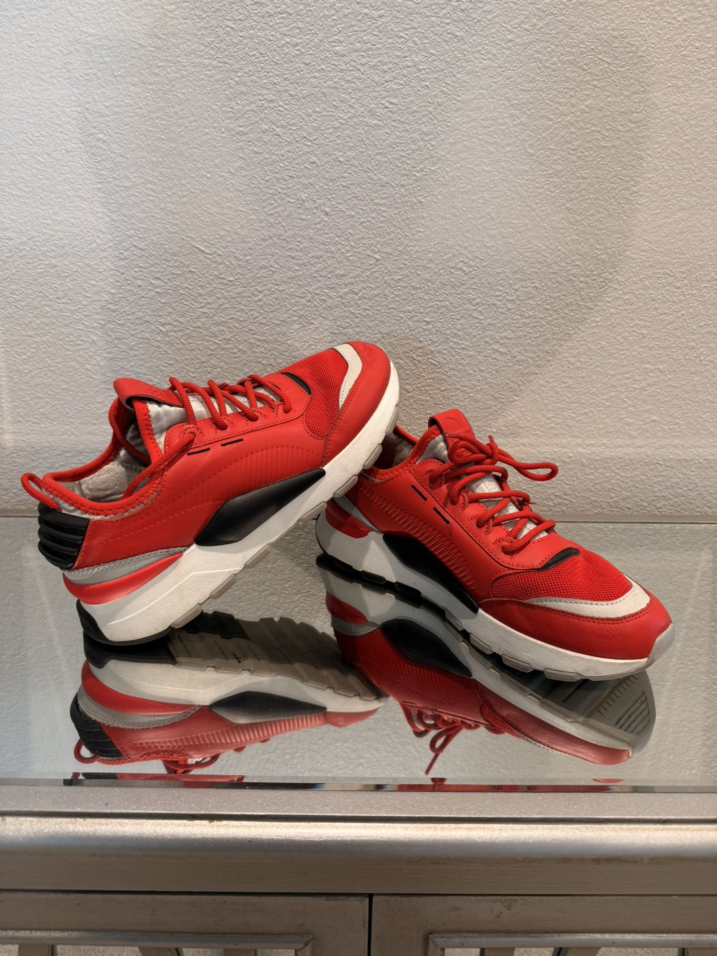 Puma RS-0 Sound High Risk Red Gray Black Mens Size 7 Sneakers Running