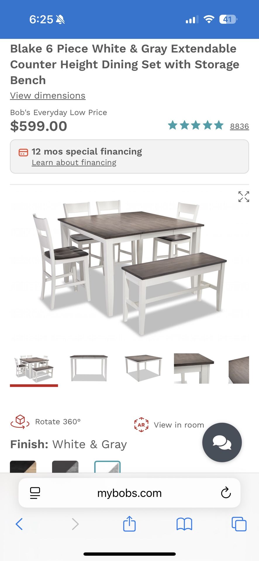 FARMHOUSE TABLE - BOBS discount