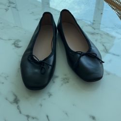 Mango size 41 Ballet Flats - Black 